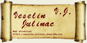 Veselin Julinac vizit kartica